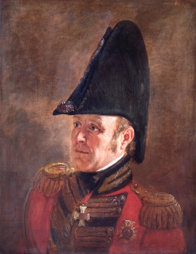 Portret van Generaal Sir George Cooke, Britse Soldaat door Jan Willem Pieneman