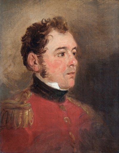 Portret van generaal Sir James Shaw Kennedy, Britse soldaat door Jan Willem Pieneman