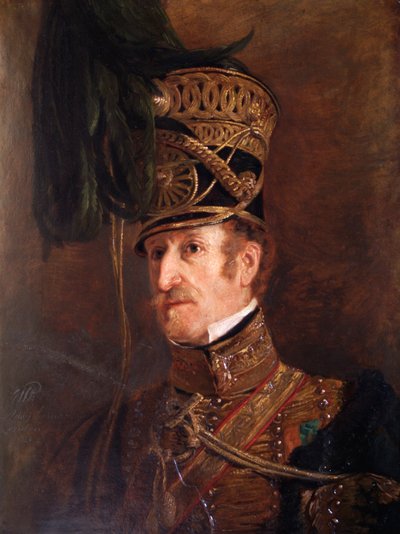 Portret van luitenant-kolonel William Thornhill, Britse soldaat, 1821 door Jan Willem Pieneman