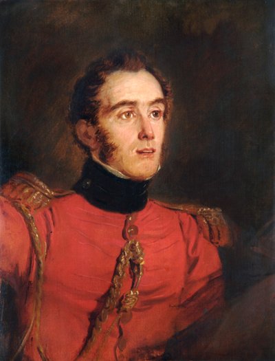 Portret van generaal-majoor John Freemantle, Britse soldaat, 1821 door Jan Willem Pieneman