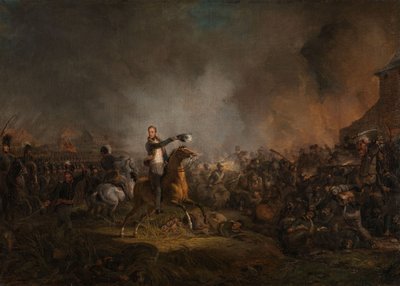 De Prins van Oranje bij Quatre Bras door Jan Willem Pieneman