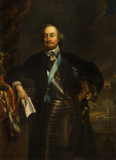 Portret van Johan Maurits (1604-1679), Graaf van Nassau-Siegen, oprichter van het Mauritshuis, 1668-1670 door Jan de Baen