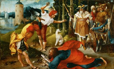 Het martelaarschap van Sint Matthias door Jan de Beer