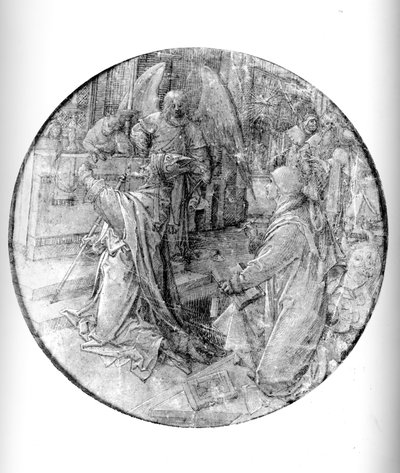 Sint Lucas de Evangelist en het Visioen van Sint Zacharia door Jan de Beer