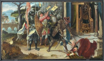De keizer Heraclius onthoofdt de koning van de Perzen Chosroes door Jan de Beer