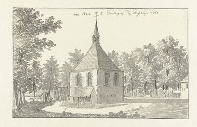 Gezicht op de kerk te Driebergen door Jan de Beijer