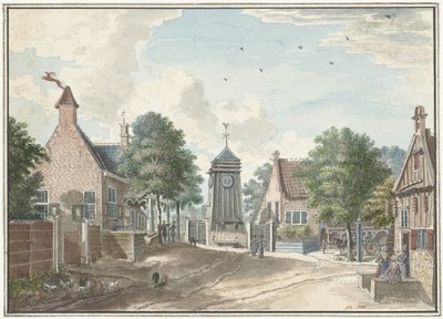 Gezicht op het Klokhuis te Overveen door Jan de Beijer