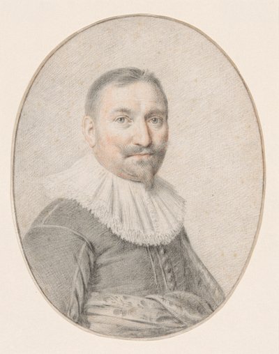 Een portret van een man door Jan de Bray