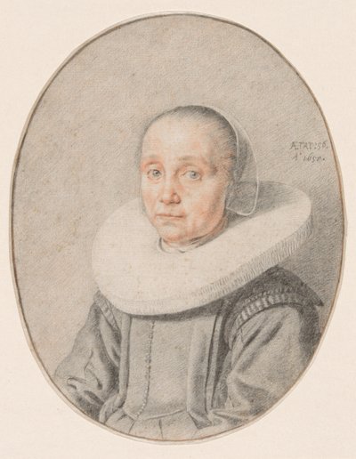 Een Portret van een Vrouw door Jan de Bray
