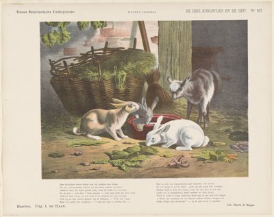 De drie konijntjes en de geit door Jan de Haan