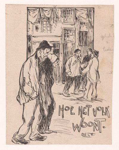Hoe het volk woont door Jan de Waardt (signed by artist)