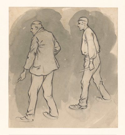Twee arbeiders door Jan de Waardt