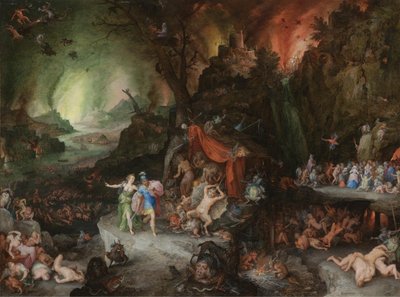 Aeneas en de Sibyl in de Onderwereld door Jan the Elder Brueghel