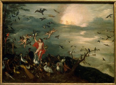 Lucht. Allegorie van natuurlijke elementen door Jan the Elder Brueghel