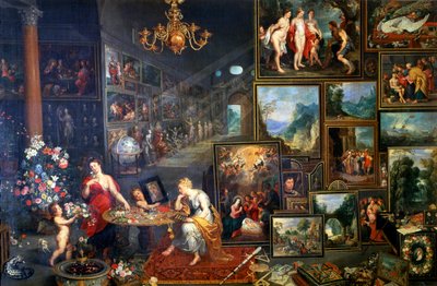 Allegorie van Zicht en Geur, c1590-1625 door Jan the Elder Brueghel