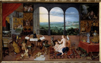 Horen. Allegorie van de vijf zintuigen door Jan the Elder Brueghel