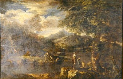 Landschap met Herders door Jan the Elder Brueghel