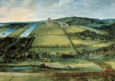Landschap met het kasteel Mariemont door Jan the Elder Brueghel