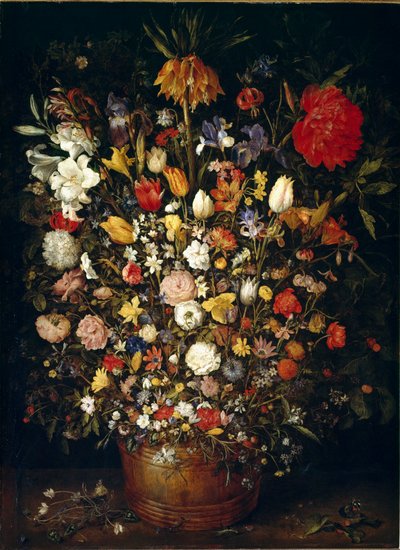 Groot boeket bloemen door Jan the Elder Brueghel