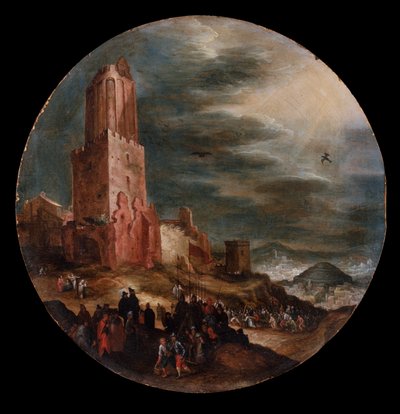Weg naar Golgotha, ca. 1600 door Jan the Elder Brueghel