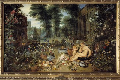 Geur. Allegorie van de vijf zintuigen Schilderij door Jan I Brueghel Dit De Velours (1568-1625) door Jan the Elder Brueghel