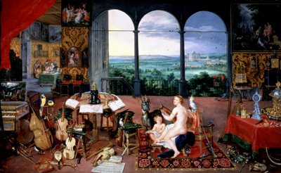 De hoorzitting door Jan the Elder Brueghel