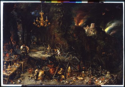 De brand door Brueghel Jan I (1568-1625) 1621 door Jan the Elder Brueghel