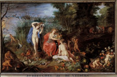 De vier elementen door Jan the Elder Brueghel