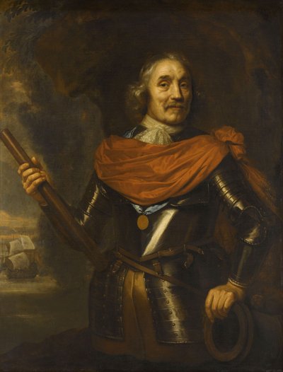 Maerten Harpertsz Tromp, Viceadmiraal, 1640-53 door Jan the Elder Lievens