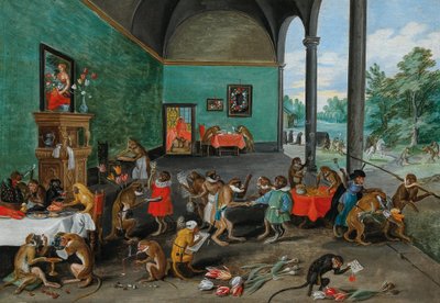 Allegorie van de tulpenmanie, midden 17e eeuw door Jan the Younger Brueghel