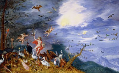 Een allegorie van lucht, c.1630 door Jan Brueghel the Younger