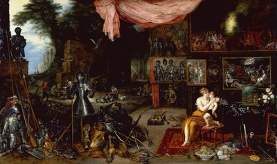 De vijf zintuigen, aanraking door Jan the Younger Brueghel