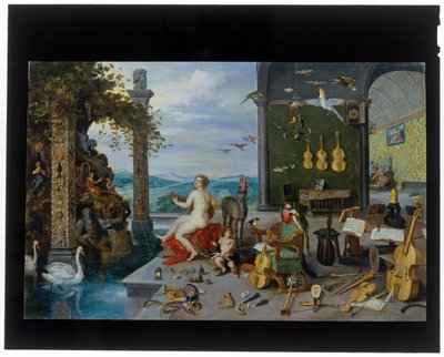 Het gehoor door Jan the Younger Brueghel