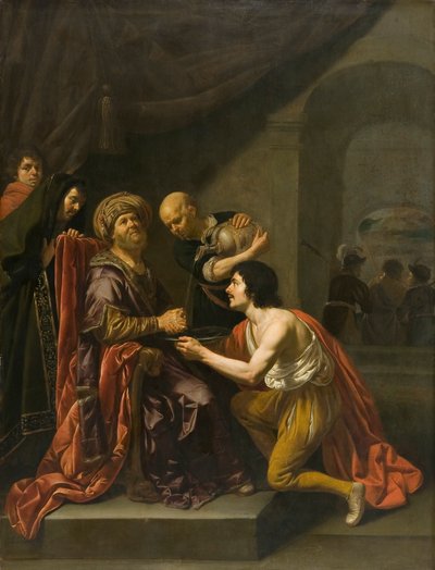 Pilatus wast zijn handen door Jan van Bijlert