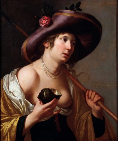 Prinses Granida na het toneelstuk Granida door Pieter Corneliszoon Hooft, 1651 door Jan van Bijlert