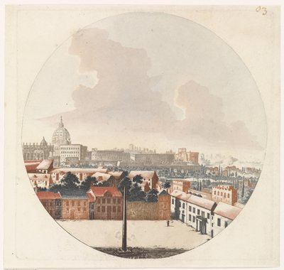 Gezicht op Rome door Jan van Call (I) (possibly)