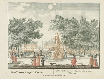 De Venus-fontein in de grote tuin van Paleis Het Loo door Jan van Call (I)