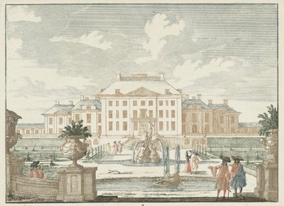 Gezicht op de achterzijde van Paleis het Loo door Jan van Call (I)