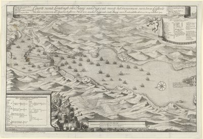 Zeeslag in de baai bij Vigo en de verovering van de Spaanse zilvervloot, 1702 door Jan van Call (I)