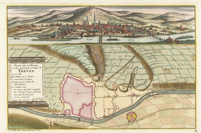 Plattegrond van Trier, 1704 door Jan van Call (II)
