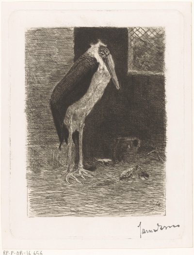 Maraboe door Jan van Essen (signed by artist)