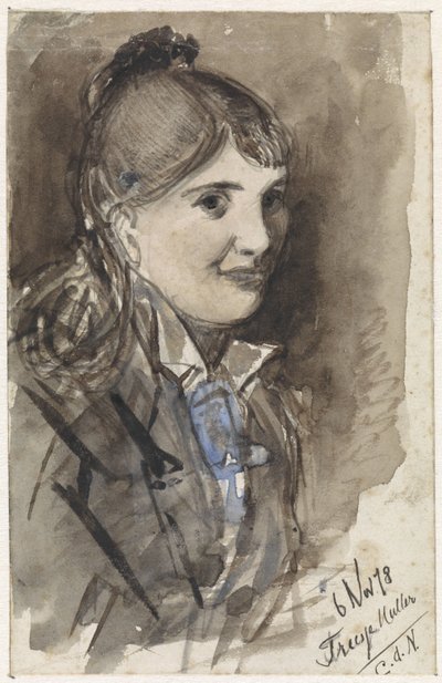Portret van Treesje Muller door Jan van Essen