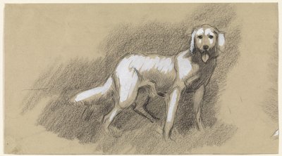 Staande hond door Jan van Essen