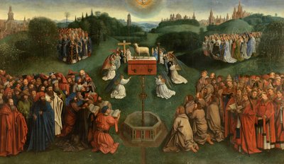 Aanbidding van het Lam door Jan van Eyck