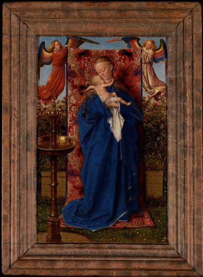 Madonna en kind bij de fontein door Jan van Eyck