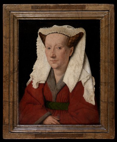 Portret van Margareta van Eyck door Jan van Eyck