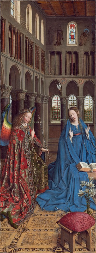 De annunciatie, c. 1434-36 door Jan van Eyck