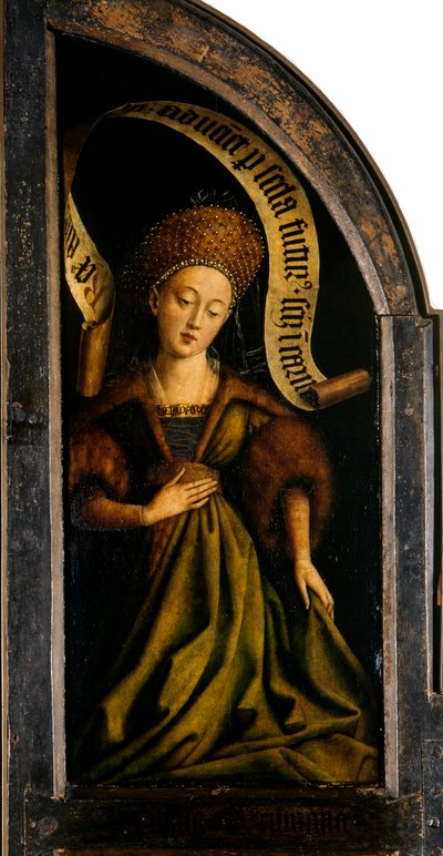 Het Lam Gods: Cumese Sibylle door Jan van Eyck