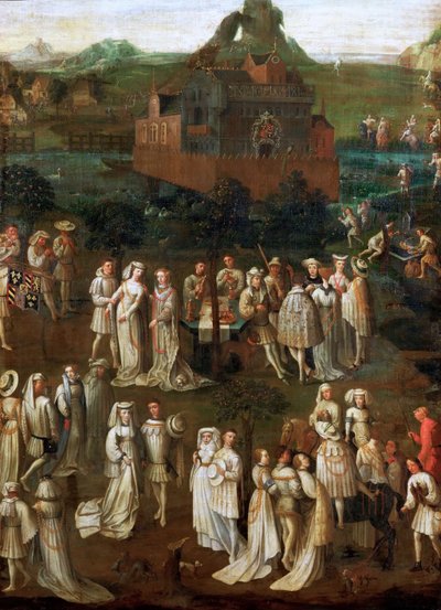 Het huwelijk van Filips de Goede met Isabella van Portugal in januari 1430 door Jan van Eyck
