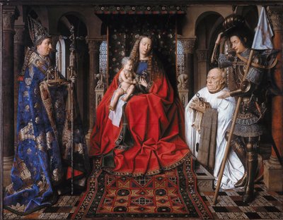 Maagd en kind met kanunnik van der Paele door Jan van Eyck